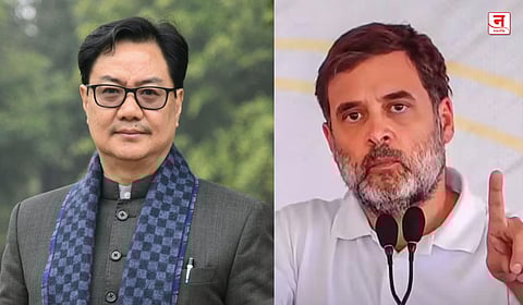 राहुल गांधी देशाच्या सुरक्षेसाठी धोकादायक - रिजिजू