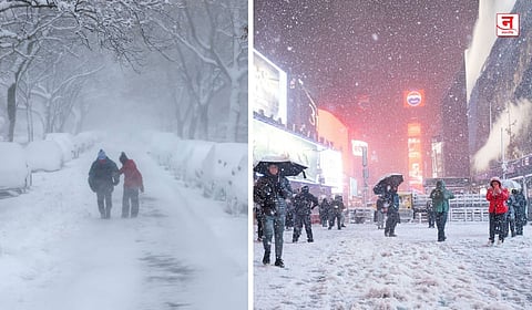 अमेरिकेला हिमवादळाचा तडाखा; ११ हजार विमानांची उड्डाणे रद्द, १५३ वर्षांत प्रथमच वृत्तपत्राची छपाई नाही