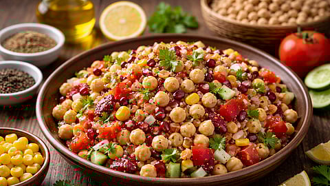 १५ मिनिटांत तयार करा हेल्दी छोले सलाड; वर्कआऊटनंतरचा परफेक्ट नाश्ता
