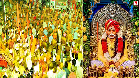 भाविकांच्या मांदियाळीत मेतकेत बाळूमामांचा भंडारा; दोनशे पोती भंडाऱ्याची उधळण; ढोलवादन व 'हेडाम'चे वेधक सादरीकरण