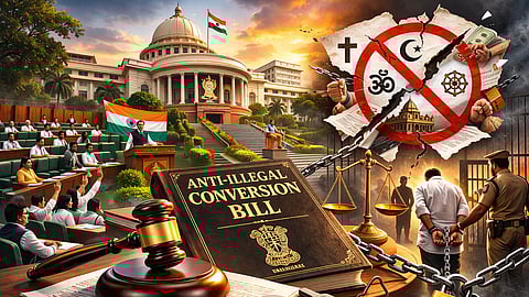 बेकायदेशीर धर्मांतराला चाप; विधानसभेत विधेयक सादर; आरोप सिद्ध झाल्यास सात वर्षे कारावासाची शिक्षा