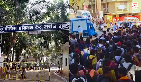 मरोळ पोलीस कॅम्पबाहेर मोठा गोंधळ