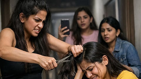 Mumbai : बॉयफ्रेंडच्या कौतुकामुळे तरुणीने कापले मैत्रिणीचे केस; व्हिडिओही शूट, तिघींविरुद्ध गुन्हा दाखल