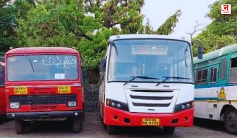 पनवेल-अलिबाग ST सेवा ठप्प; प्रवाशांची रात्री गैरसोय