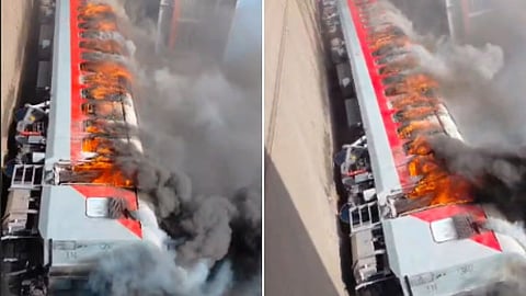 Mumbai : रेल्वेच्या माटुंगा वर्कशॉपमध्ये आग; एका डब्याचे मोठे नुकसान