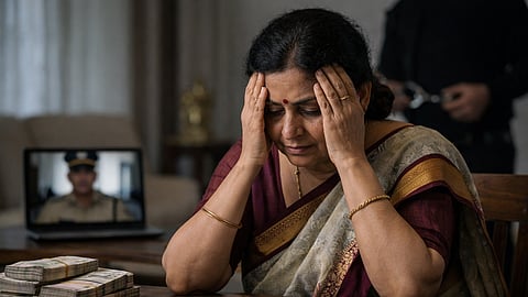 Mumbai : 'डिजिटल अरेस्ट'च्या नावाखाली ६० लाखांची फसवणूक; महिलेला मालमत्ता विकायलाही भाग पाडले