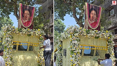 आशा भोसले यांच्या अंत्ययात्रेसाठी कडेकोट बंदोबस्त; १००० हून अधिक पोलिस तैनात, पार्थिव नेणारे वाहन फुलांनी सजवले