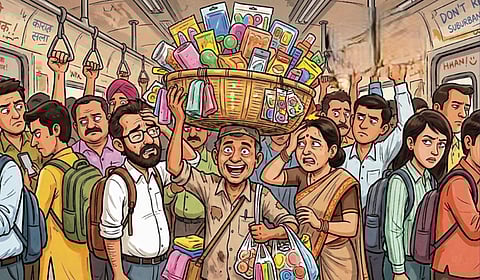 Mumbai : लोकलमध्ये फेरीवाले नकोच; उपनगरीय रेल्वे प्रवासी महासंघाचा ठाम विरोध