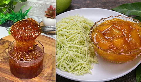 जेवणाची चव वाढवणारा किसलेल्या कैरीचा गोड-तिखट मुरांबा; एकदा ट्राय कराच!