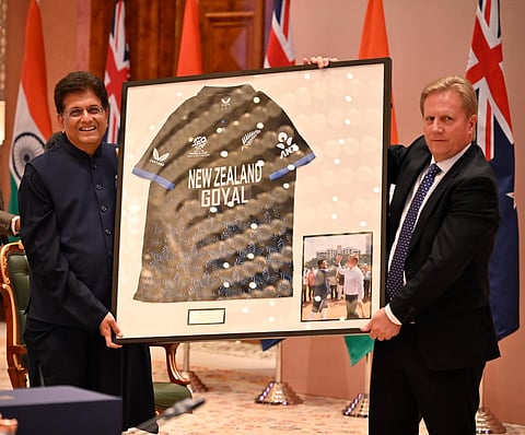भारत-न्यूझीलंडमध्ये ऐतिहासिक व्यापार करार; भारतीय वस्तूंना न्यूझीलंडमध्ये विनाशुल्क प्रवेश, १५ वर्षांत २० अब्ज डॉलरच्या गुंतवणुकीचे उद्दिष्ट