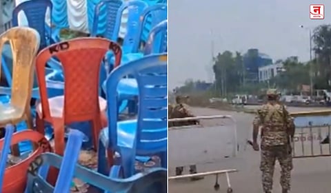 पश्चिम बंगालमधील आसनसोल मतमोजणी केंद्राबाहेर गोंधळ; खुर्च्या-वाहनांची तोडफोड, VIDEO व्हायरल