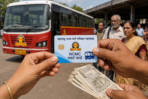 एसटीच्या NCMC कार्डची जादा दराने विक्री भोवली; परिवहन विभागाने दिला दणका