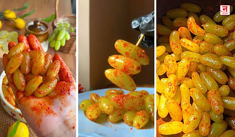 Masala Grapes Recipe : आंबट-चटपटीत मसाला द्राक्षांची टेस्टी रेसिपी; ५ मिनिटांत होईल तयार