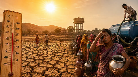 Thane : उन्हाच्या चटक्याने जिल्हा होरपळला; पाणीटंचाईने ग्रामीण भागात भीषण परिस्थिती