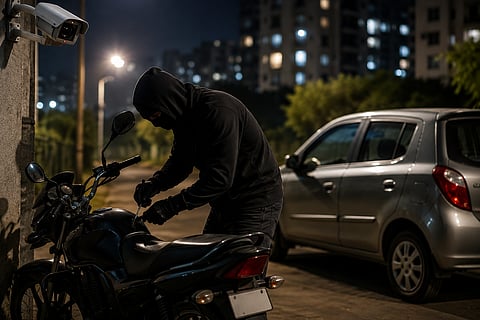 एकाच दिवशी सात वाहने चोरीला; नवी मुंबईत वाहन चोरीच्या घटनांमध्ये मोठी वाढ