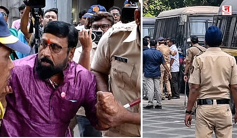 Mumbai : ‘वर्षा’वर धडकण्यापूर्वीच आंदोलनकर्त्यांची धरपकड; कोकणातील आंबा-काजू उत्पादक शेतकऱ्यांसाठी आघाडीचे आंदोलन