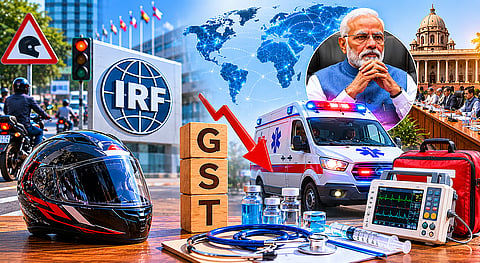 हेल्मेट, अॅम्ब्युलन्सवरील GST कमी करण्याची इंटरनॅशनल रोड फेडरेशनची मागणी