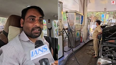 Mumbai : "जे कमावतो ते सगळं CNG मध्येच जातं!" दरवाढीनंतर टॅक्सी चालकांचा संताप; पंपांवर वाहनांच्या लांबच लांब रांगा