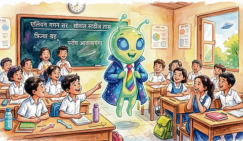 अजब एलियन, गजब तास