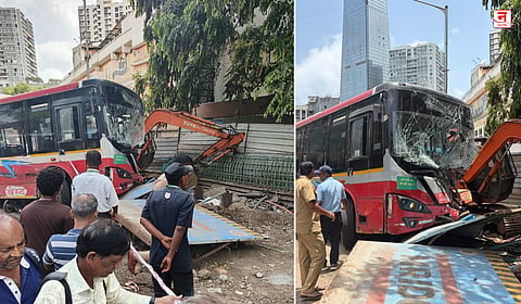 Mumbai : दादरमध्ये BEST चा अपघात; दुचाकीस्वाराचा मृत्यू, सहा जखमी, एक गंभीर