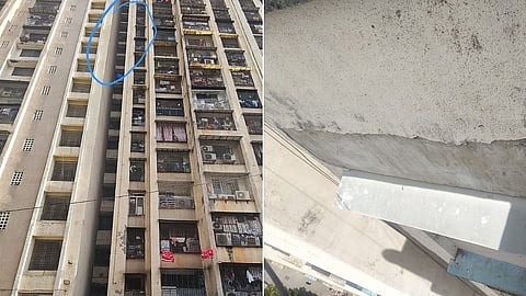 Mumbai : टेरेसच्या कठड्याचा भाग कोसळून पादचाऱ्याचा मृत्यू