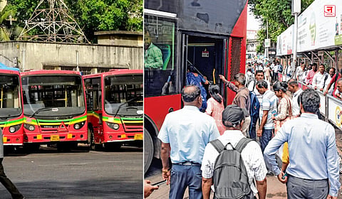 Mumbai : संप मिटला, तरीही प्रवाशांचा त्रास कायम; सोमवारी फक्त दोन हजार बसेस प्रवासी सेवेत