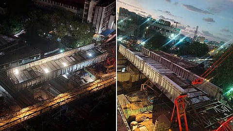 Mumbai : सायन उड्डाणपुलाचा पहिला गर्डर लाँच; ५०० टन वजनाचा गर्डर बसवला, CSMT-कुर्लादरम्यान पाचव्या, सहाव्या मार्गिकेला मोठी गती