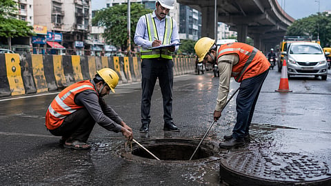 Mumbai : दोन दिवसांत १६ हजार मॅनहोल्सची तपासणी