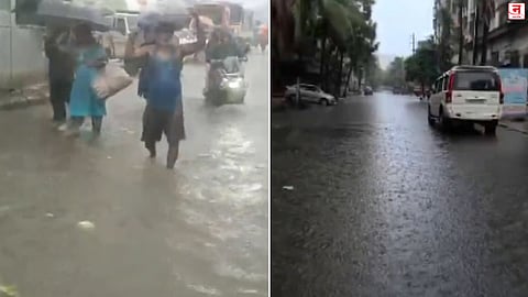 Mumbai Rain : मुसळधार पावसाने मुंबईची दाणादाण; अनेक भाग जलमय, वसई-विरारलाही फटका, Video