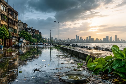 Mumbai : पावसाची उसंत! आजारांचा धोका; मलेरिया, डेंग्यू, लेप्टो आदींची साथ बळावण्याची भीती, विहार तलाव ओसंडून वाहू लागला