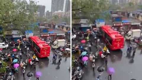 Mumbai : बेस्ट बसने पादचाऱ्याला चिरडले