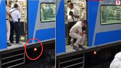 Mumbai : एसी लोकलखालून धूर अन् ठिणग्या; घाटकोपर स्थानकात नेमकं काय घडलं? Video