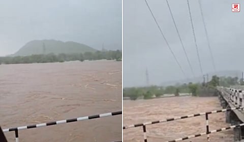Palghar : तुफानी वृष्टीमुळे सूर्या नदीला पूर