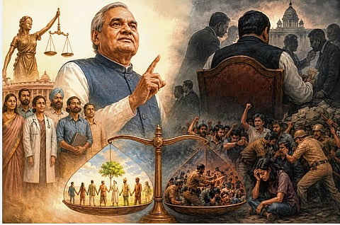 वाजपेयींच्या राजधर्माचा विसर!