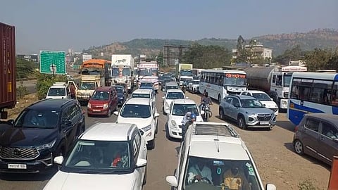 Mumbai-Goa Highway : गणपतीत यंदाही वाहतूक कोंडीचे 'विघ्न'! माणगाव बाह्यवळण मार्गाला डिसेंबरचा मुहूर्त
