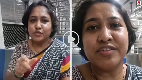 Mumbai Local : मध्यरात्री लेडीज डब्यात एकटी महिला; 'सिक्युरिटी नाही, अचानक कोणी आलं तर काय करू?' VIDEO व्हायरल