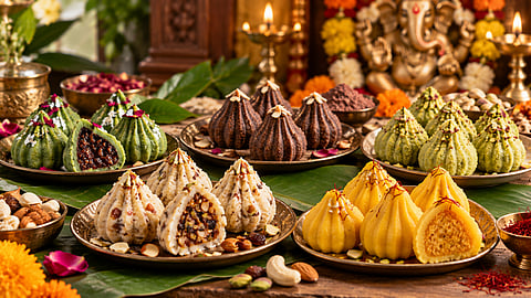 Ganesh Chaturthi 2026 : यंदाच्या गणेशोत्सवात बाप्पासाठी ट्राय करा 'हे' स्पेशल मोदक; जाणून घ्या रेसिपी