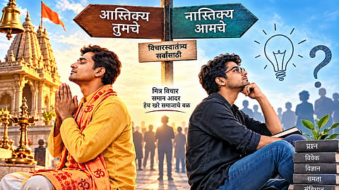 आस्तिक्य तुमचे, नास्तिक्य आमचे
