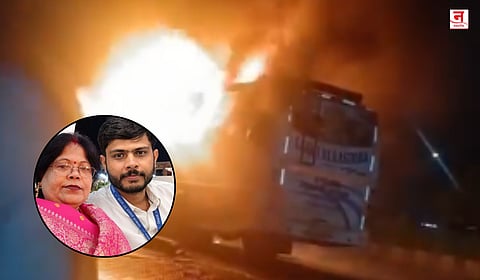 Noida Bus Fire : 'ती उतरल्यावरच मी उतरेन'; जळत्या बसमधून स्वतःचा जीव वाचवण्याऐवजी आईसोबत थांबला, मायलेकांचा करुण अंत