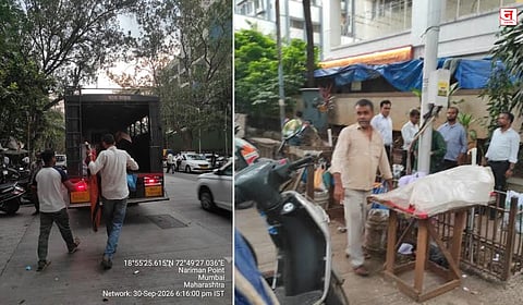 Mumbai : फ्री प्रेस जर्नल मार्गाने घेतला मोकळा श्वास; बेकायदा चहा टपरी, वडापावच्या दुकानांवर कारवाई