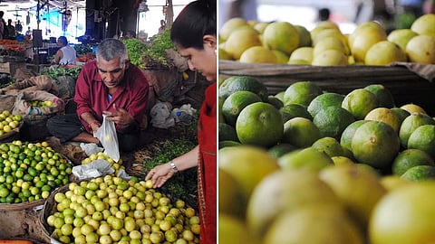मुंबईच्या बाजारात लिंबाची आवक घटली; एक लिंबू १० ते १२ रुपयांना