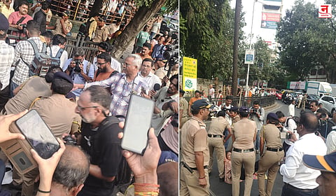 CJP Protest : मुंबईत आंदोलकांची धरपकड; अंजली दमानियांसह शेकडो आंदोलकांना घेतले ताब्यात