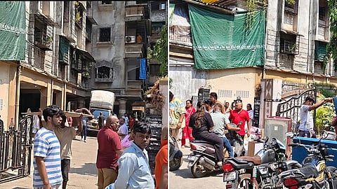 उल्हासनगरात पाच मजली इमारतीचे दोन स्लॅब कोसळले