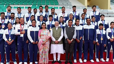 आशियाई पदक विजेत्यांचा पंतप्रधान मोदींशी खास संवाद; २०३६च्या ऑलिम्पिकचे यजमानपद भूषवण्याचा पंतप्रधानांचा संकल्प