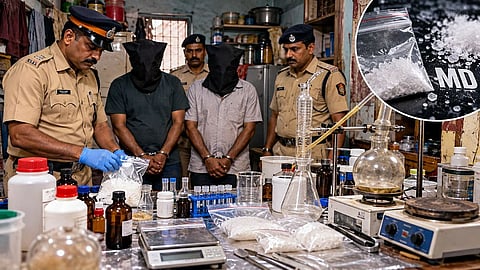 बदलापूर : घरातच एमडी बनविण्याची प्रयोगशाळा; केमिकल इंजिनिअरसह दोघांना अटक