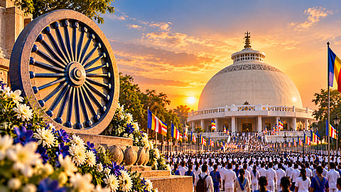 Dhammachakra Pravartan Din 2026 : 'तुझेच धम्मचक्र हे फिरे जगावरी'; आपल्या प्रियजनांना पाठवा खास शुभेच्छा संदेश