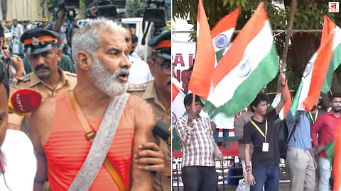 Mumbai : वांद्र्यात 'तिरंगा मार्च'वर कारवाई; अभिनेते अमीन हाजी यांच्यासह अनेक जण ताब्यात