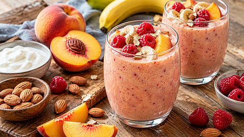 Smoothie Recipe : फळं, दही अन् बदाम; पौष्टिक स्मूदी बनवण्यासाठी फॉलो करा 'ही' सोपी रेसिपी