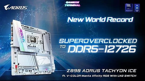 GIGABYTE Z890 AORUS TACHYON ICE Sets New Overclocking Standard with Intel Core Ultra Processor