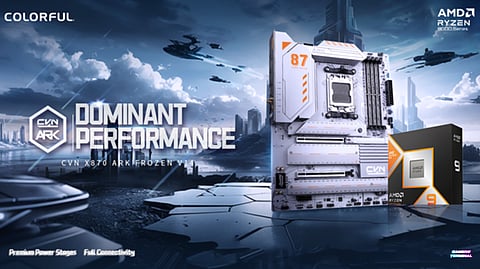 COLORFUL Launches CVN X870 ARK FROZEN Motherboard with Striking New Aesthetic